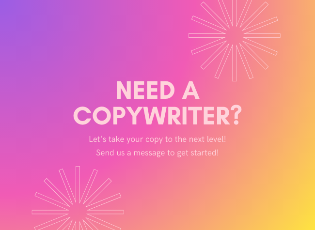 LABABULAB Purple and Pink Simple Copywriter Service